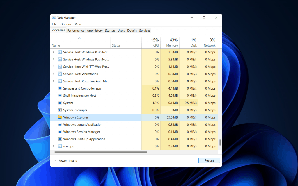 Restart Explorer Exe In Windows 11