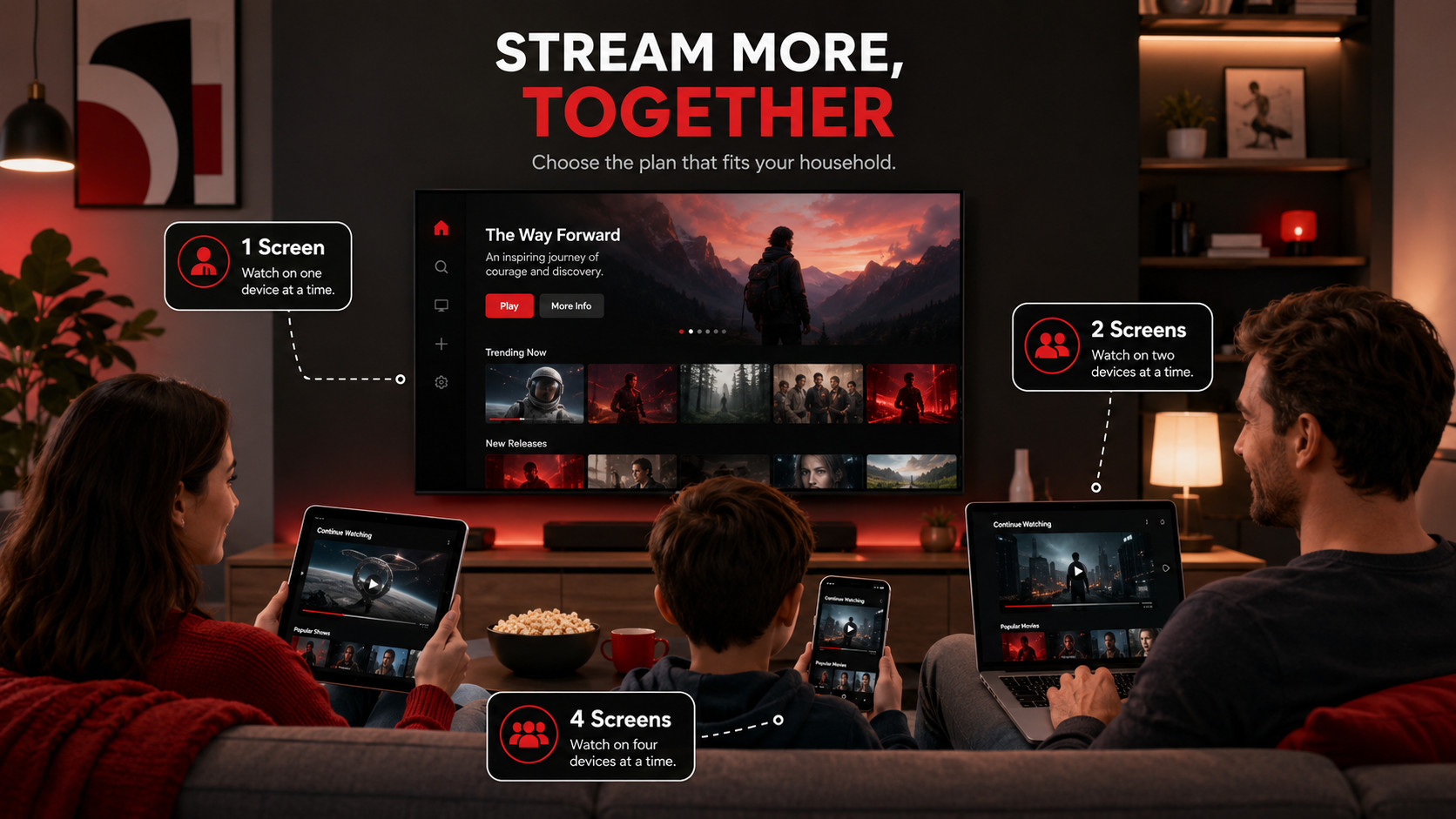 How Many People can Watch Netflix at Once in One Account
