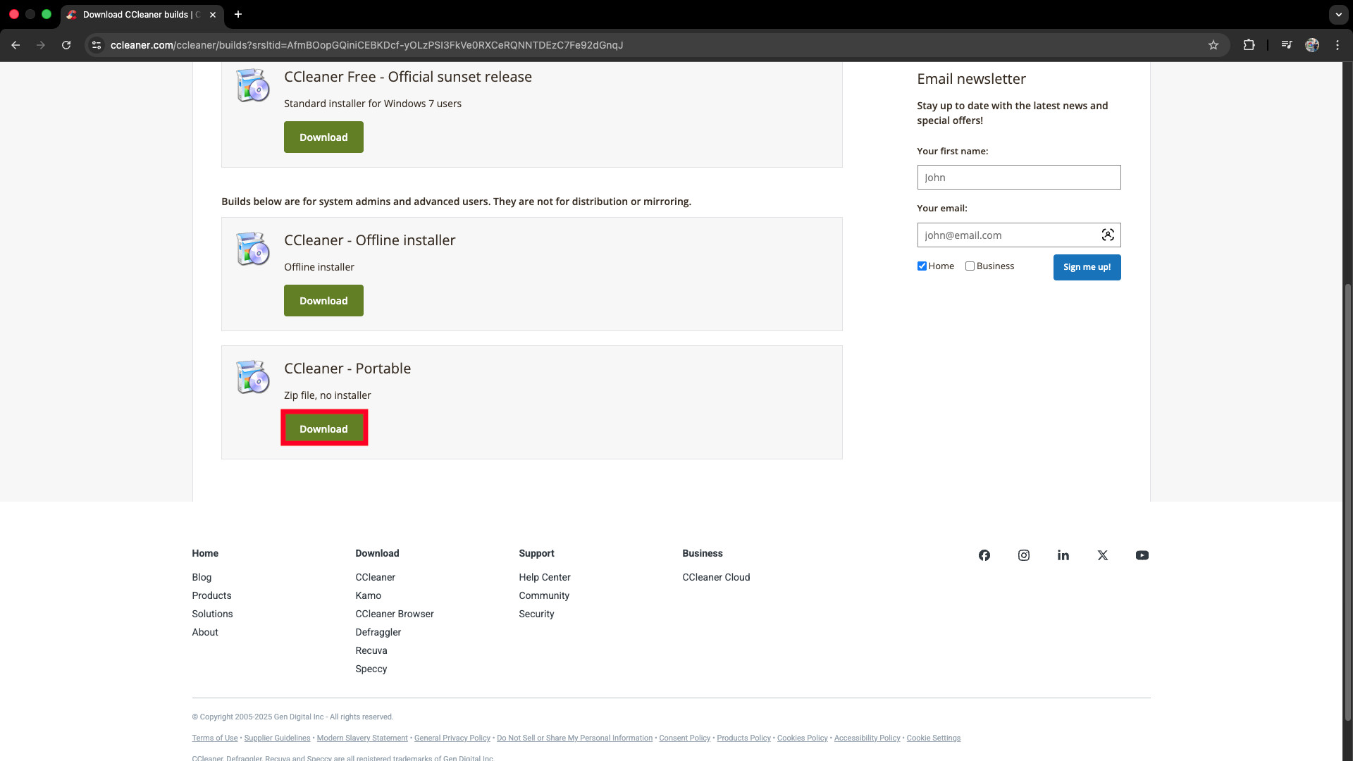 ccleaner offline installer 64 bit