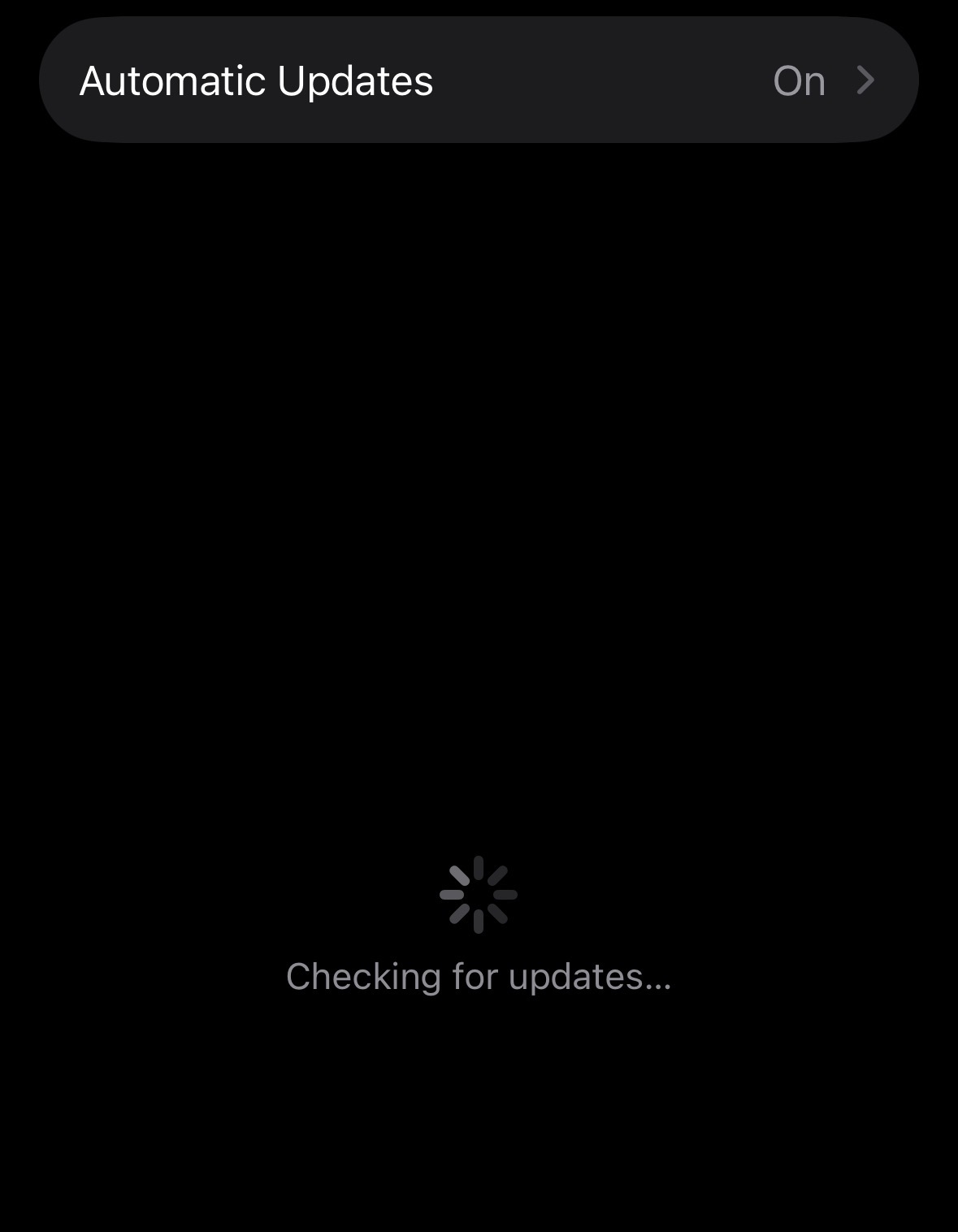 Check for Software Update