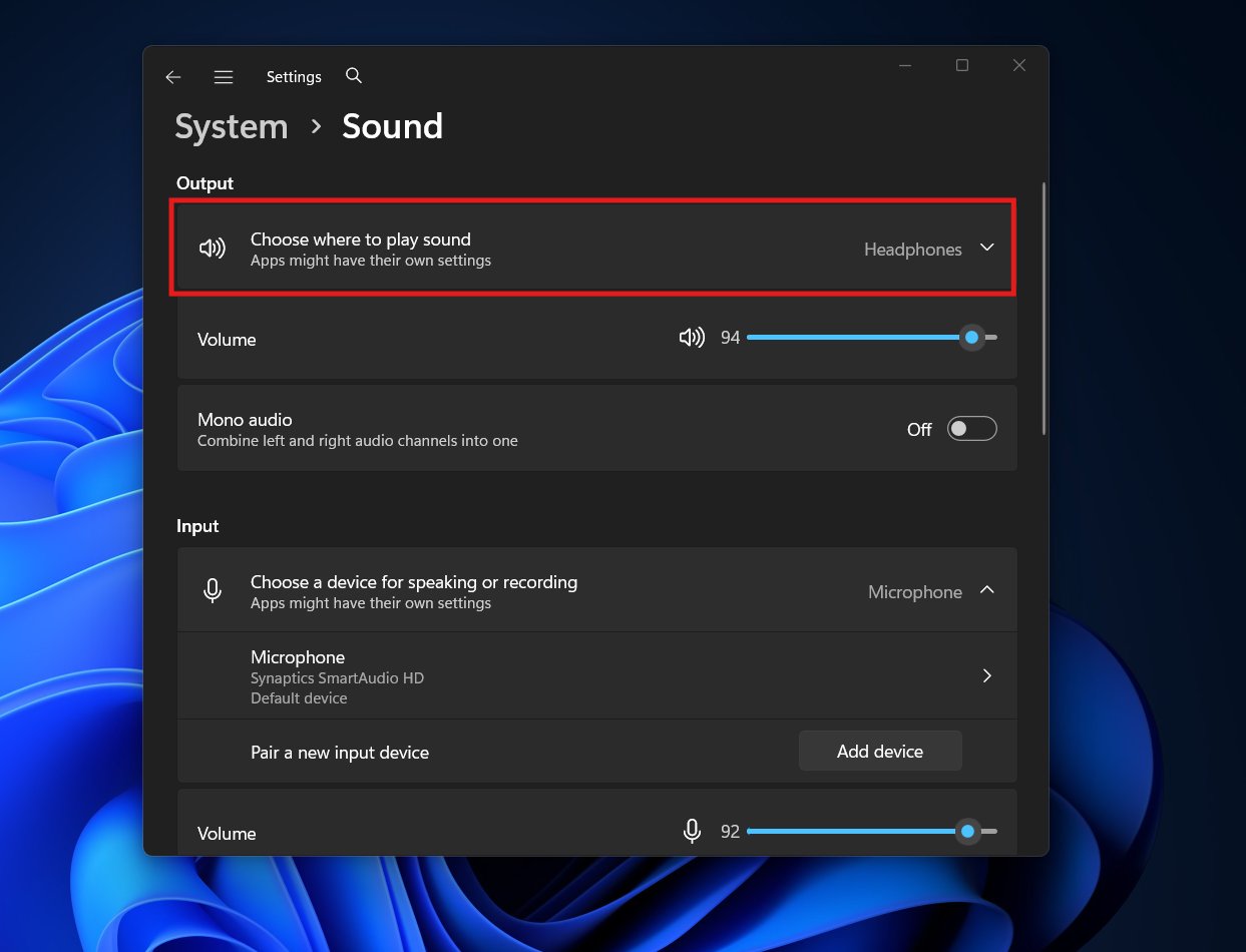 How to Set Default Audio Device On Windows 11