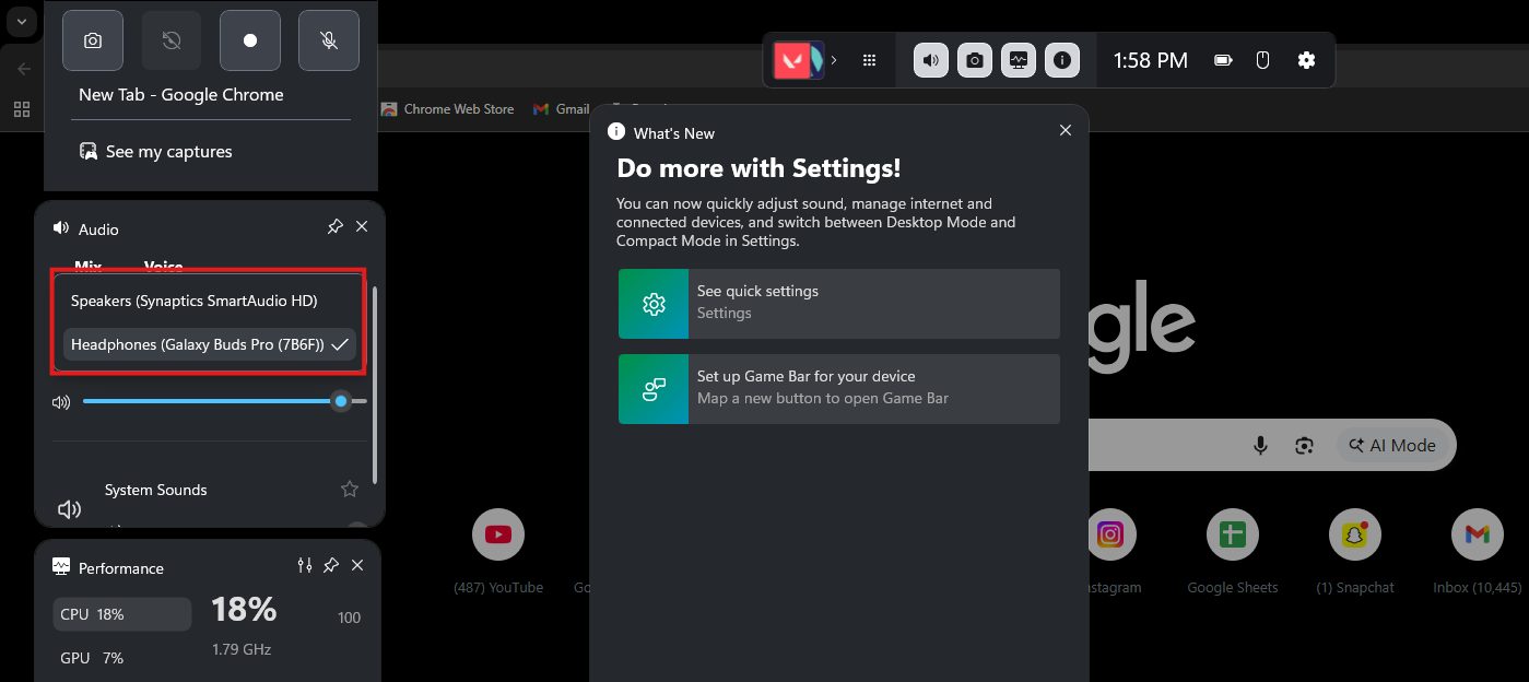 Select Default Device