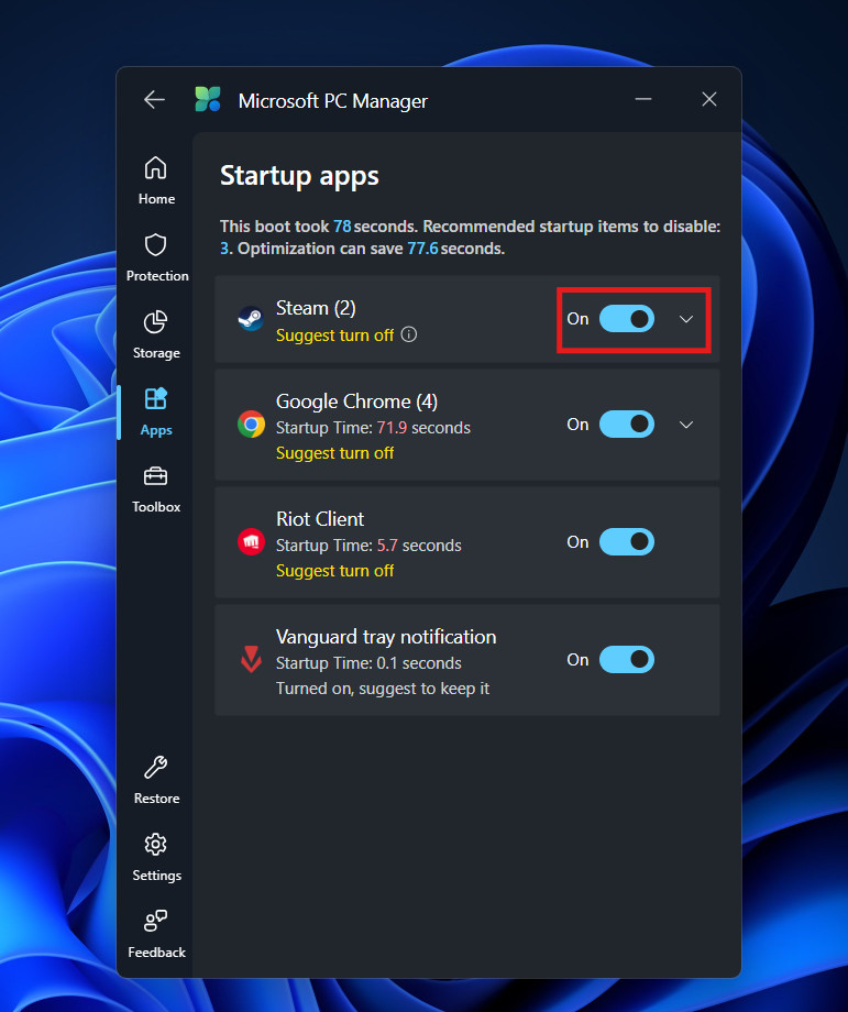 Turn Off Startup Apps