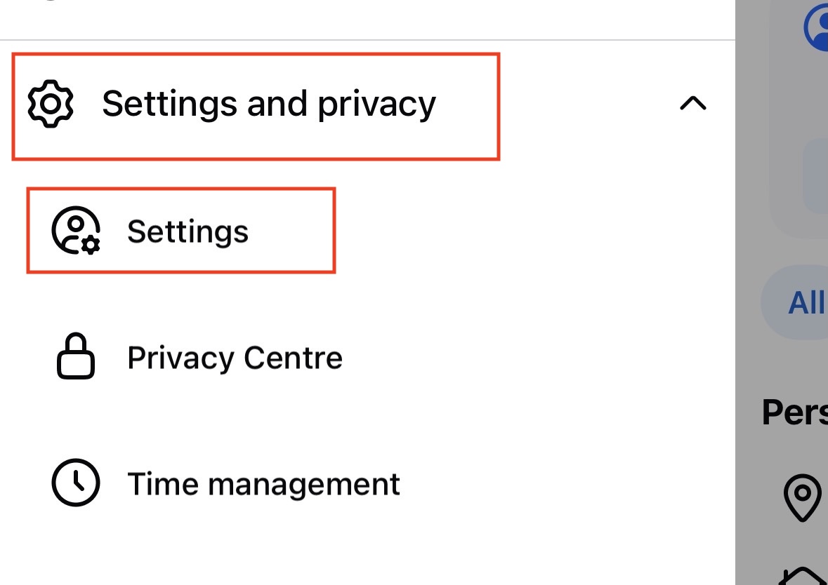 Facebook Settings
