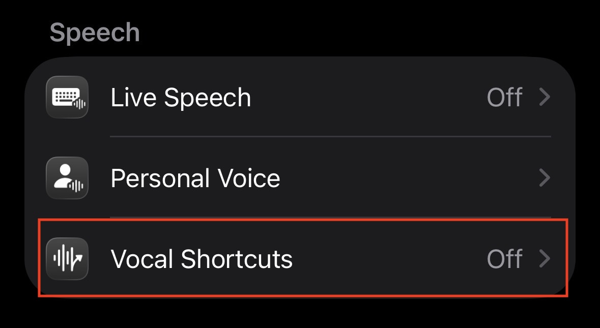 Vocal Shortcuts