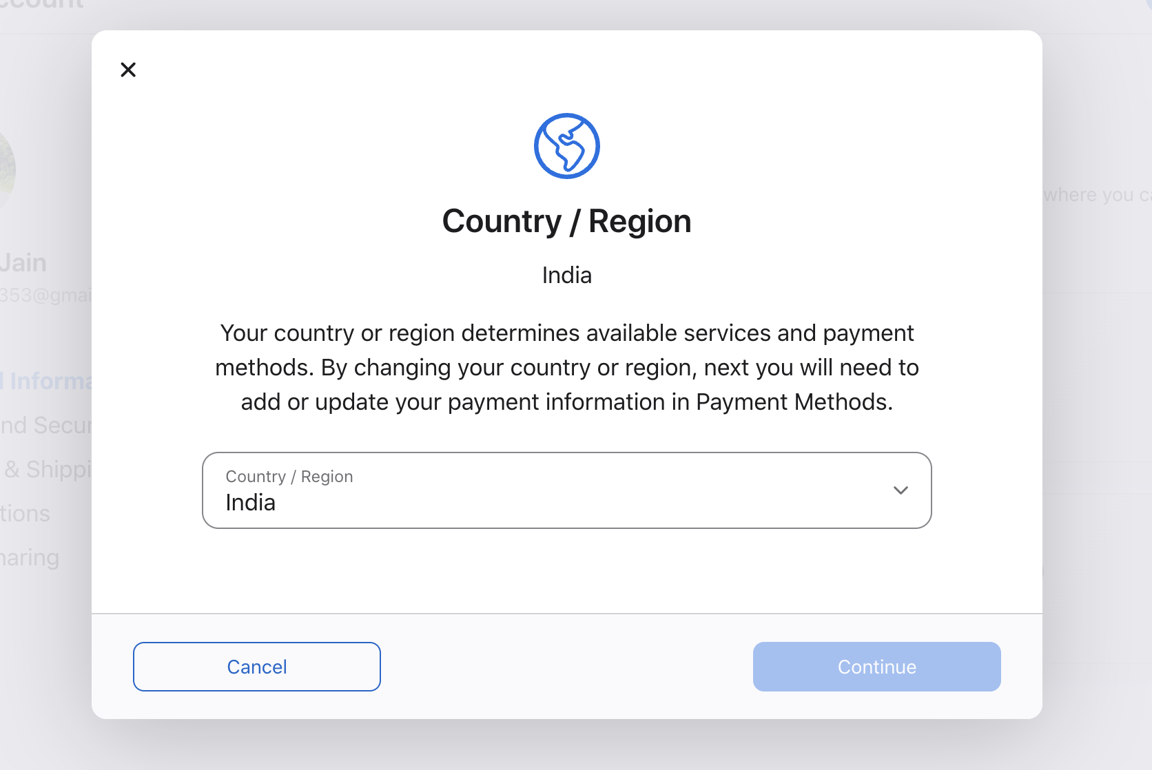Select Country