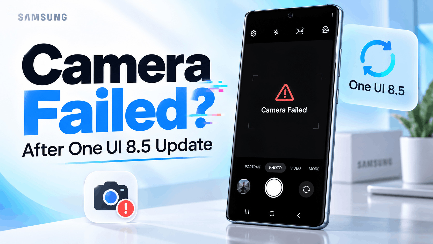 How to Fix Samsung “Camera Failed” After One UI 8.5 Update