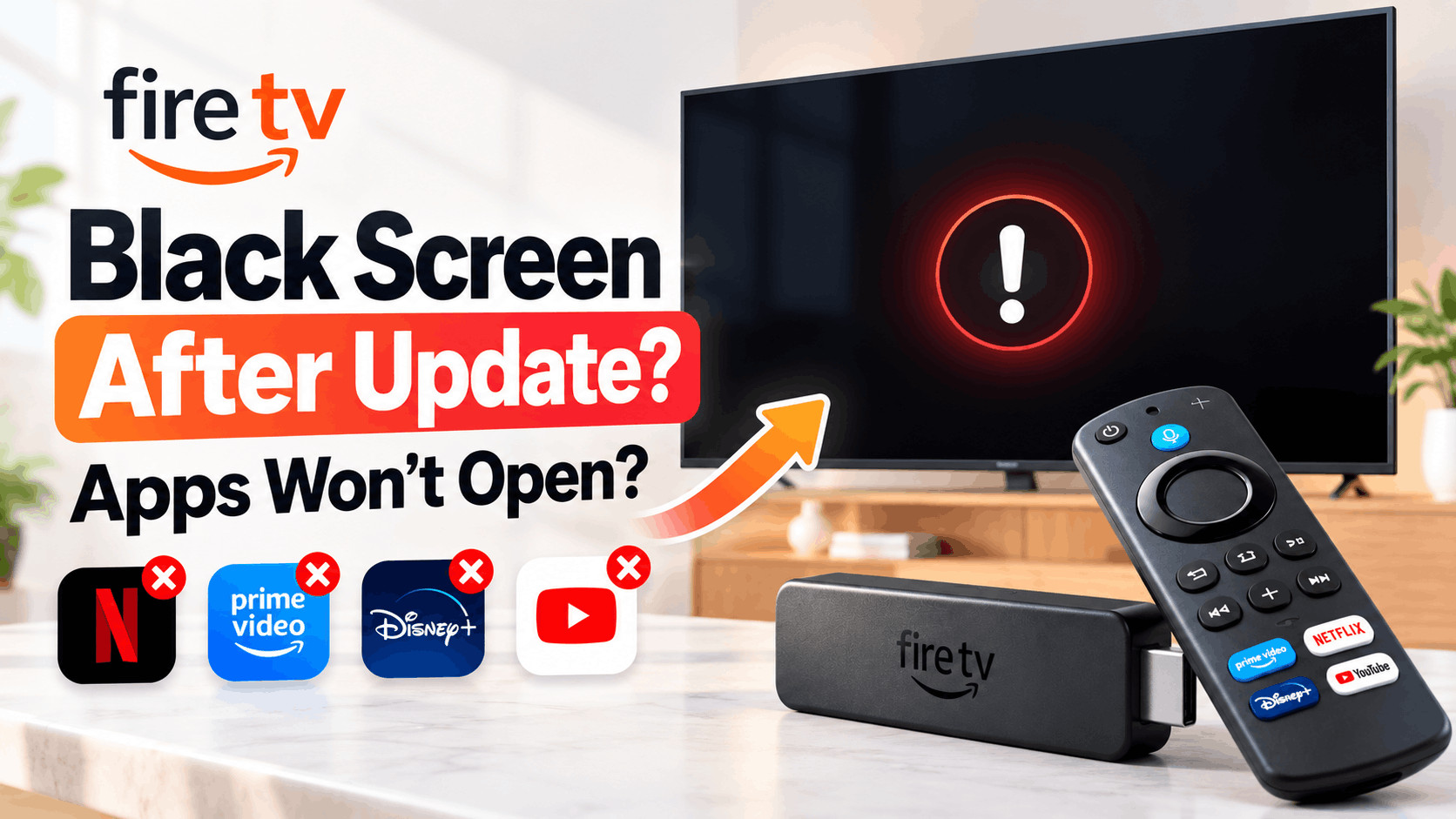 Fire TV Black Screen After Update? Fix Apps Not Opening