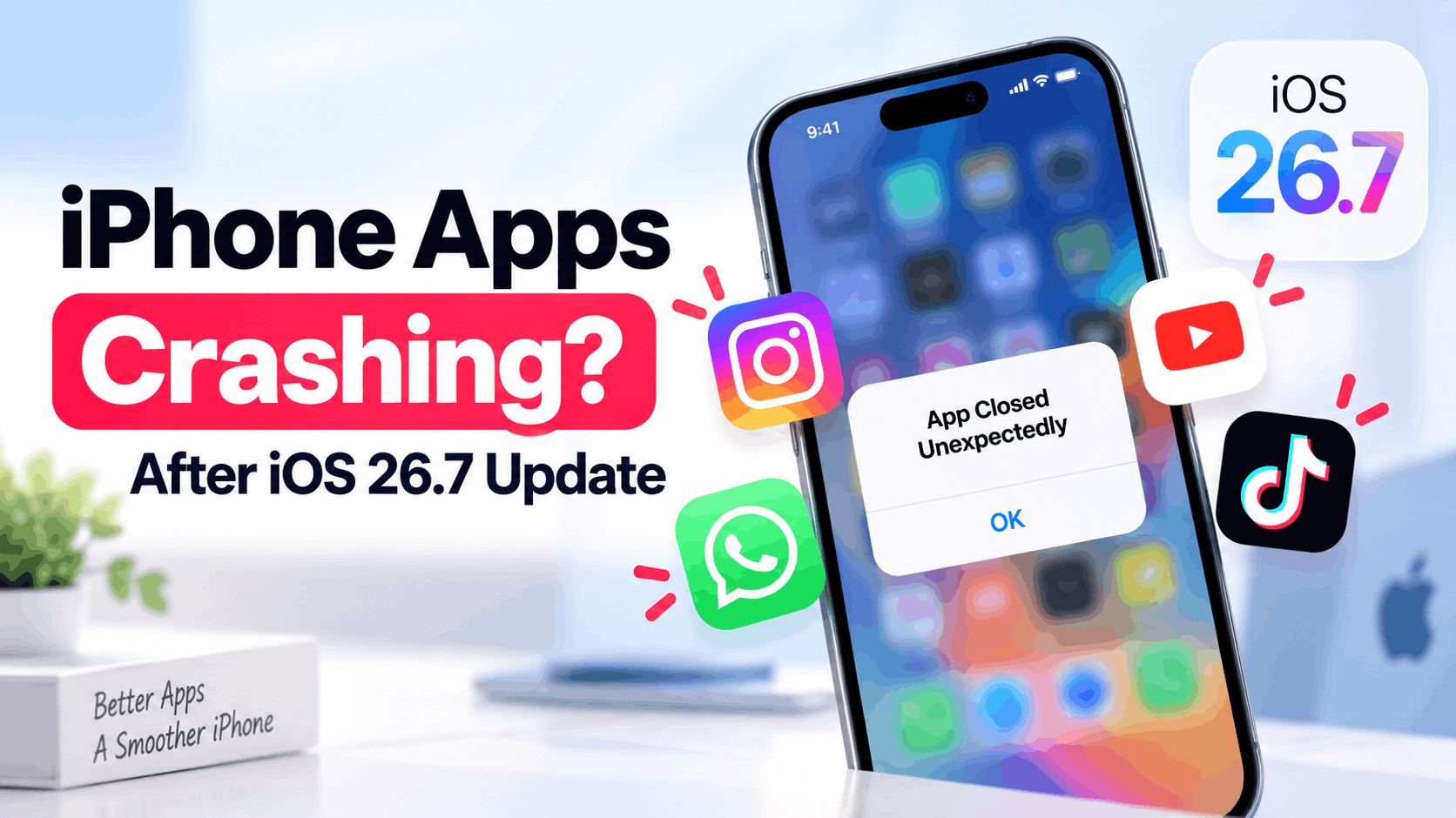 iPhone Apps Crashing or Not Opening After iOS 26.7 Update