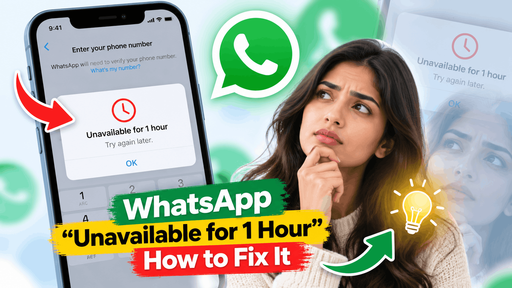 How to Fix WhatsApp “Unavailable for 1 Hour” Verification Error