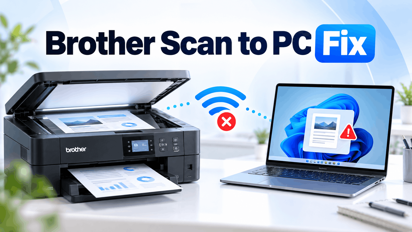 Fix Brother Scan to PC Not Working on Windows 11 Wi-Fi