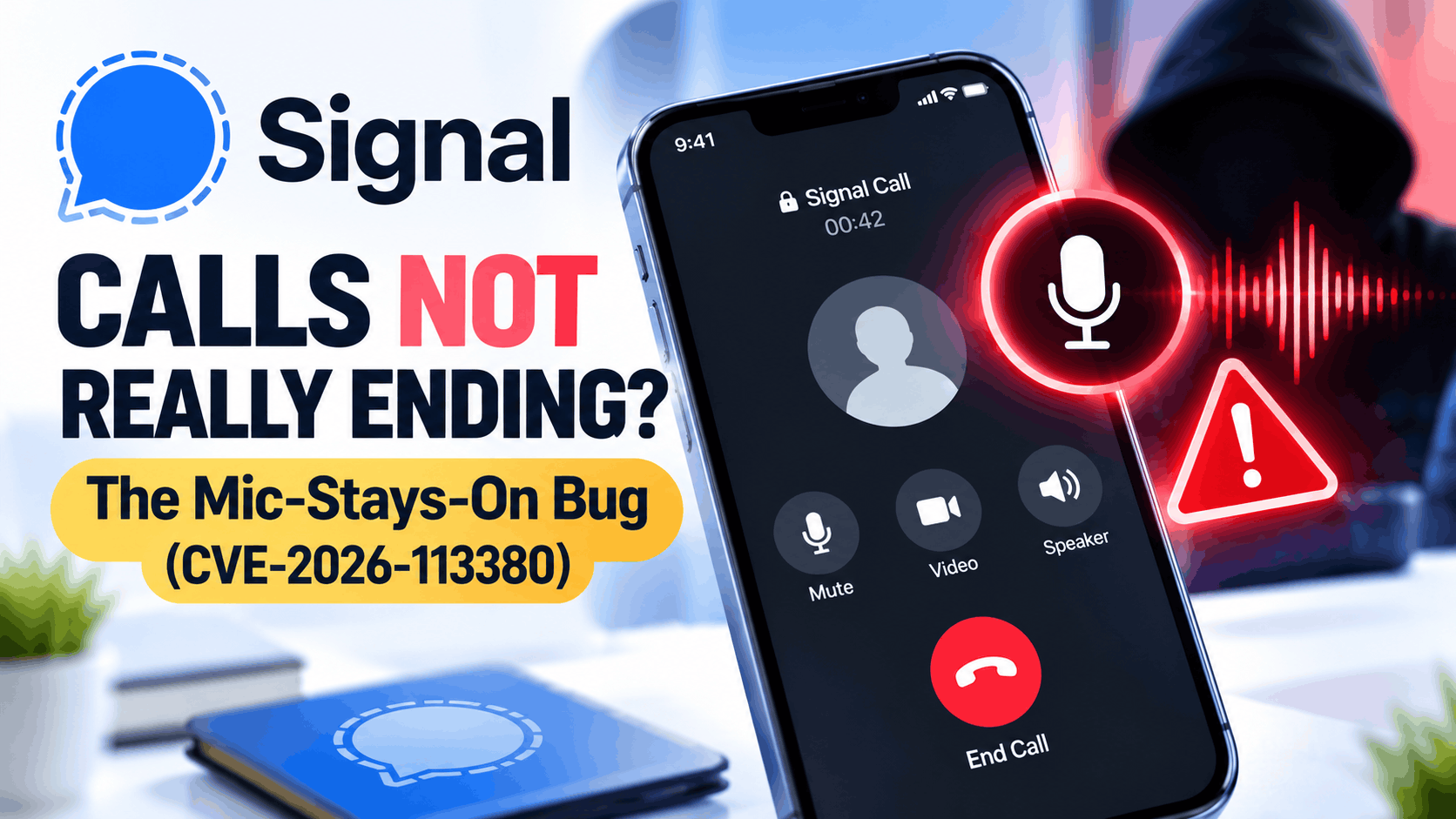 Signal Calls Not Really Ending? The Mic-Stays-On Bug (CVE-2026-113380) & How to Stay Safe