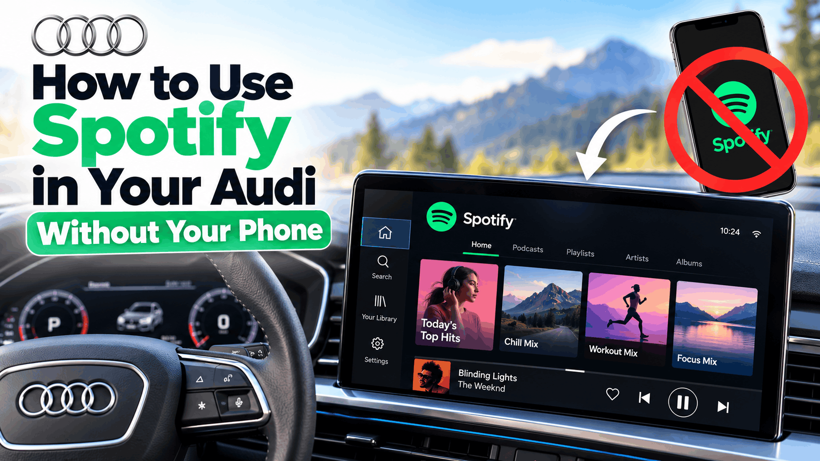 How to Use Spotify in Your Audi Without Your Phone