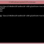 Unlock Android phone CMD Window