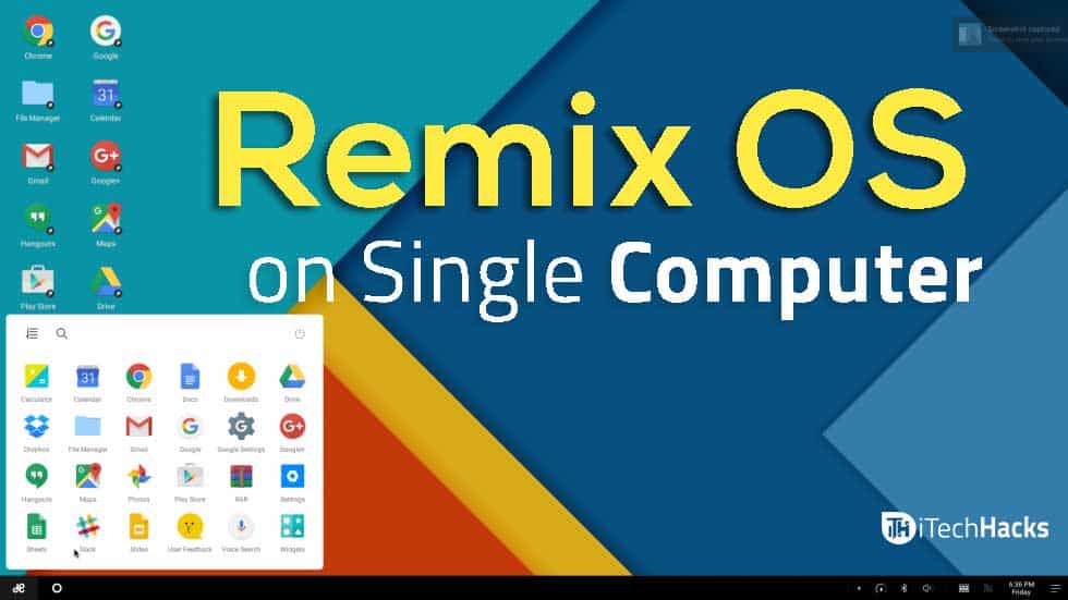 instalation tool remix os