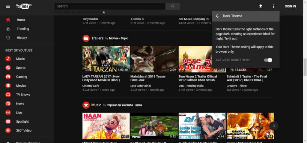 YouTube Dark Theme 2018 For Chrome, Firefox & Safari (Working)