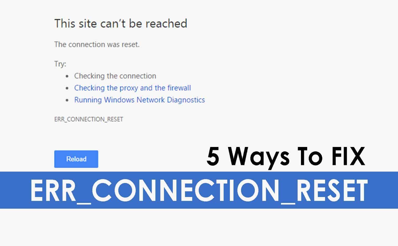 5 Working Solutions Err Connection Reset Fixed 21