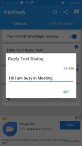 How To Send Automatic Reply to WhatsApp Message  Without ROOT  - 58