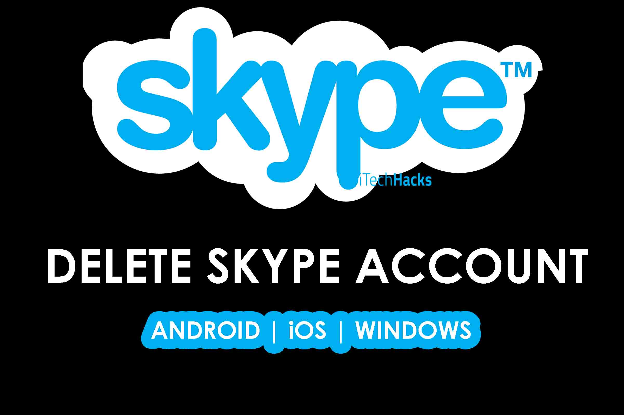 how to delete skype account through microsoft