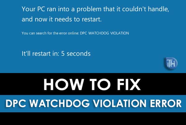 Fix DPC Watchdog Violation in Windows 10  2021 Working  - 84