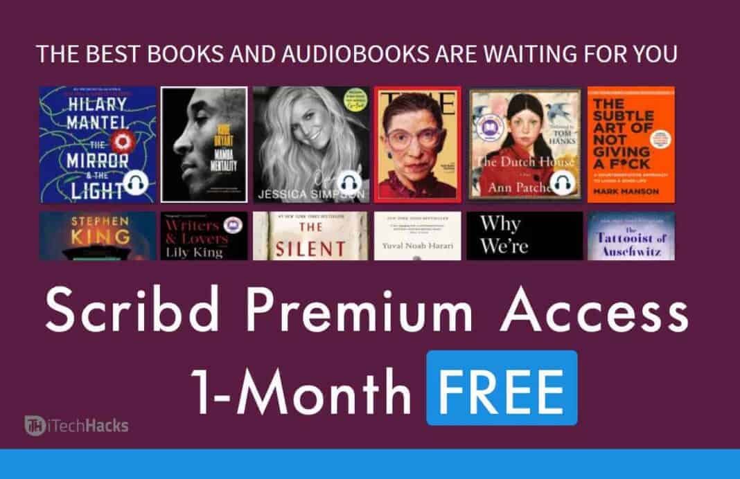 Free Scribd Premium Account Access for 1Month (2024)