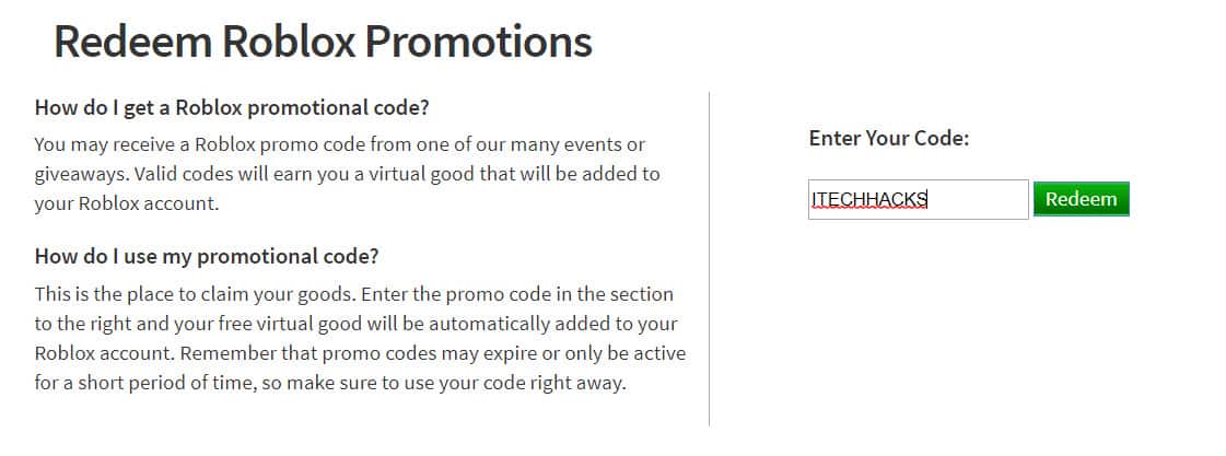 All Roblox Promo Codes for Robux List 2020 