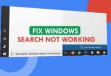 How To Fix Windows 10 Search Not Working