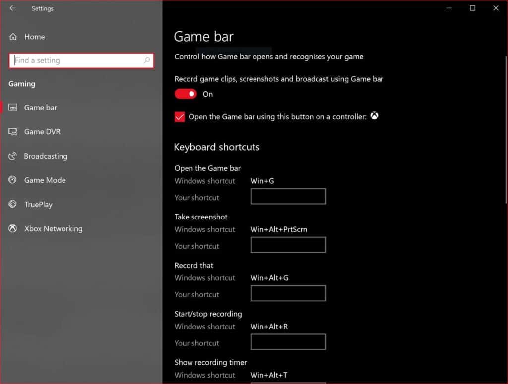 How to Fix Xbox Game Bar Not Working Error