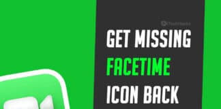 How to Get Missing Facetime Icon Back on iPhone/iPad