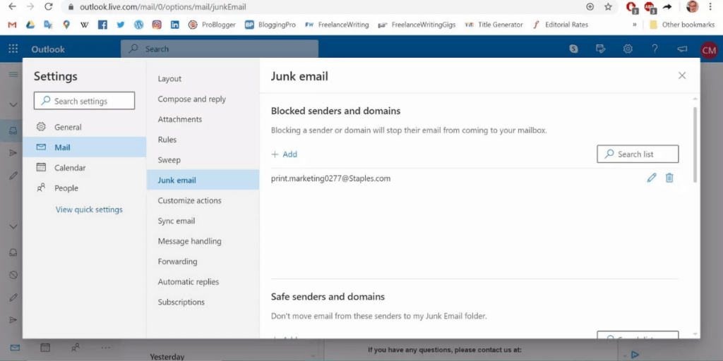 How To Block An Email Sender In Outlook