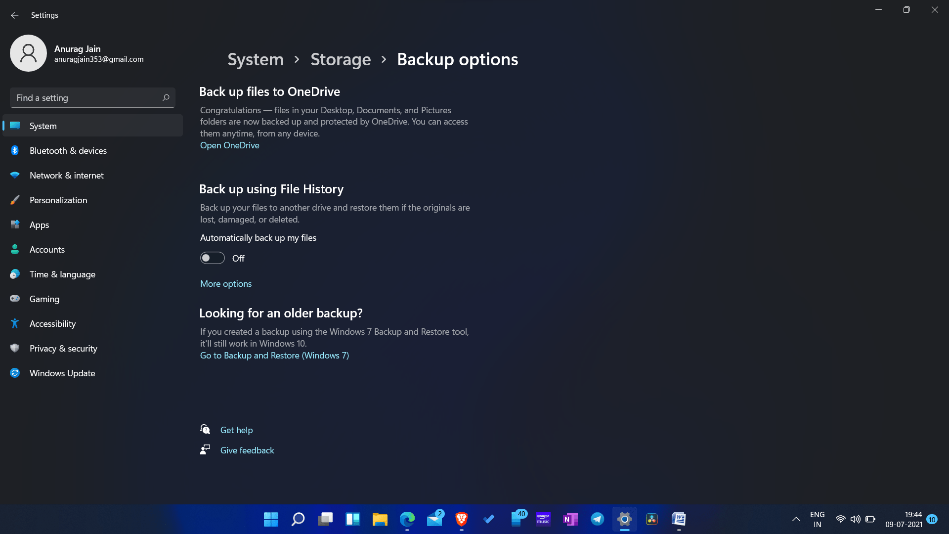 Como fazer backup no Windows 11?