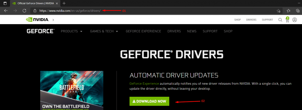 Download manual drivers package - (1)