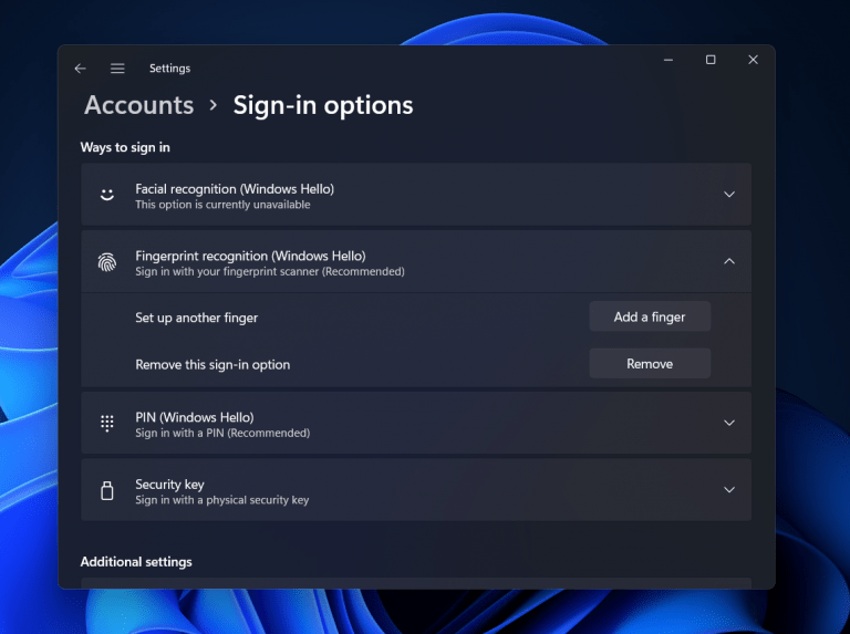 6 Quick Fixes For Fingerprint Sensor Not Working in Windows 11