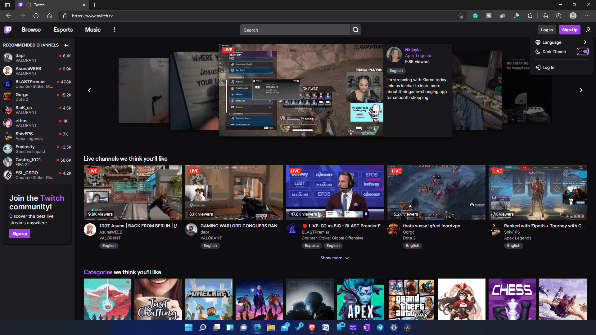 How To Enable Twitch Dark Mode