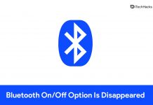 Bluetooth On/Off Option Is Disappeared Problem In Windows 11