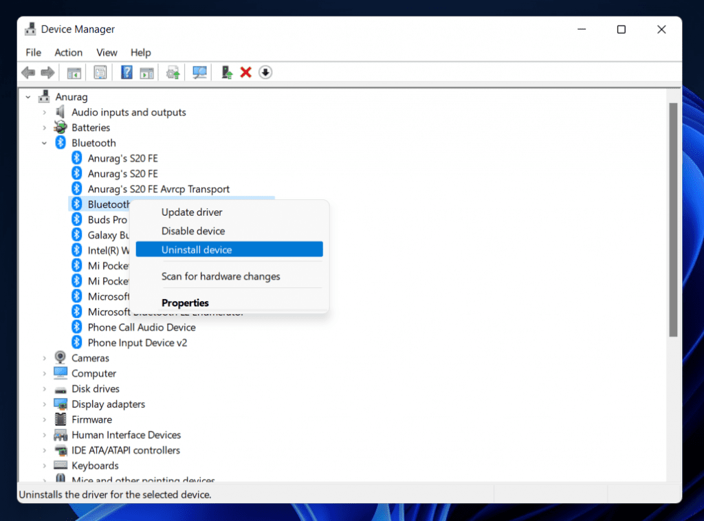 5 Ways tTo Fix Bluetooth Icon Option Disappeared In Windows 11