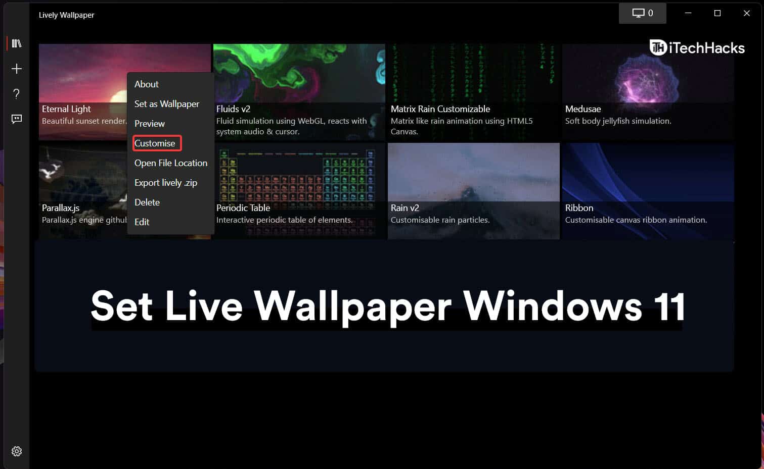 How to Set Lively Wallpaper on Windows 11