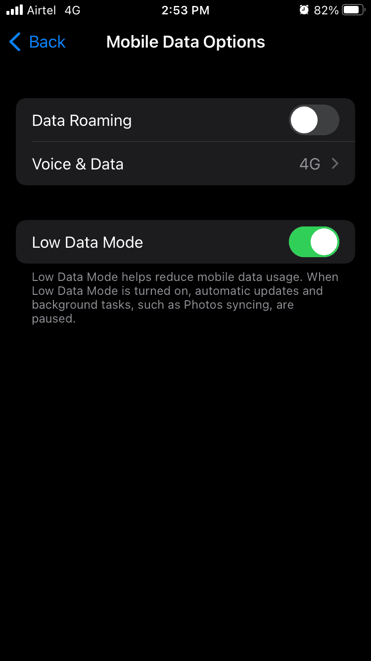 iPhone Cellular Data Problems on iOS 15
