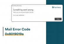 Fix Mail App Error Code 0x8019019a in Windows 11