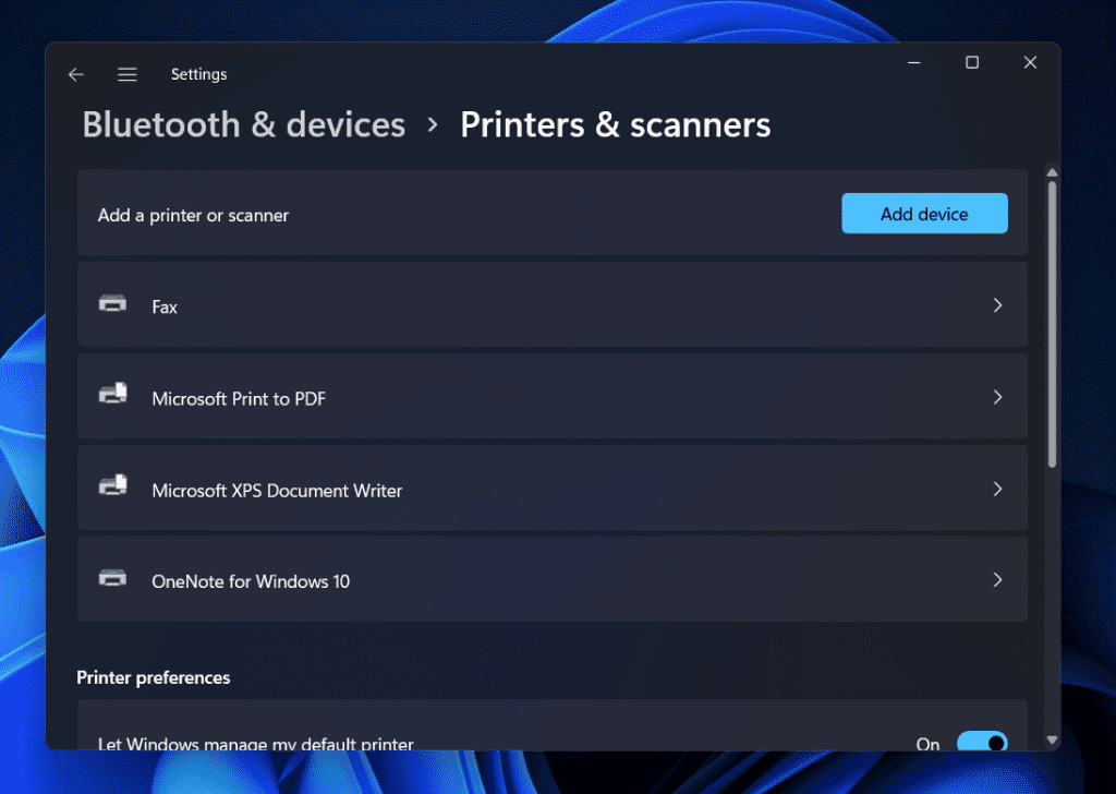 delete printer drivers windows 11