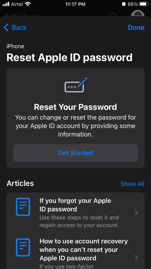 How to Reset Apple ID Password in iOS 2024