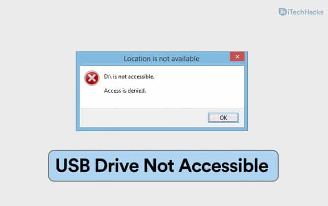 usb is not accessible windows 10