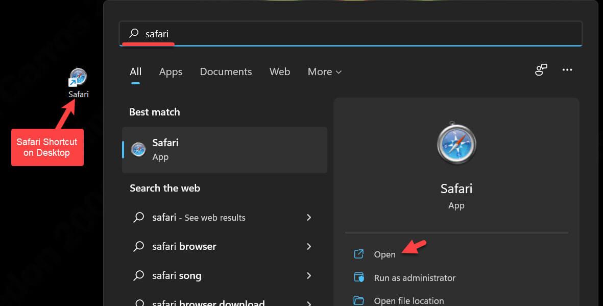 safari pour windows 11