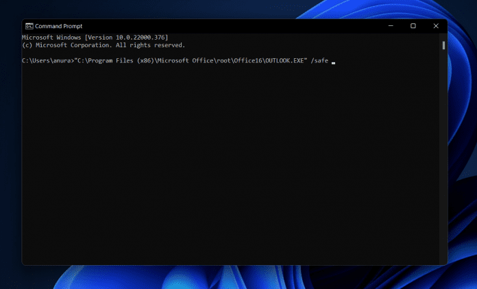 How to Start Outlook In Safe Mode On Windows 11