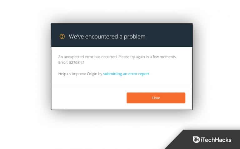 How to Fix Origin Error Code 327683:0