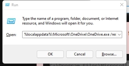 Reset OneDrive in Windows 11