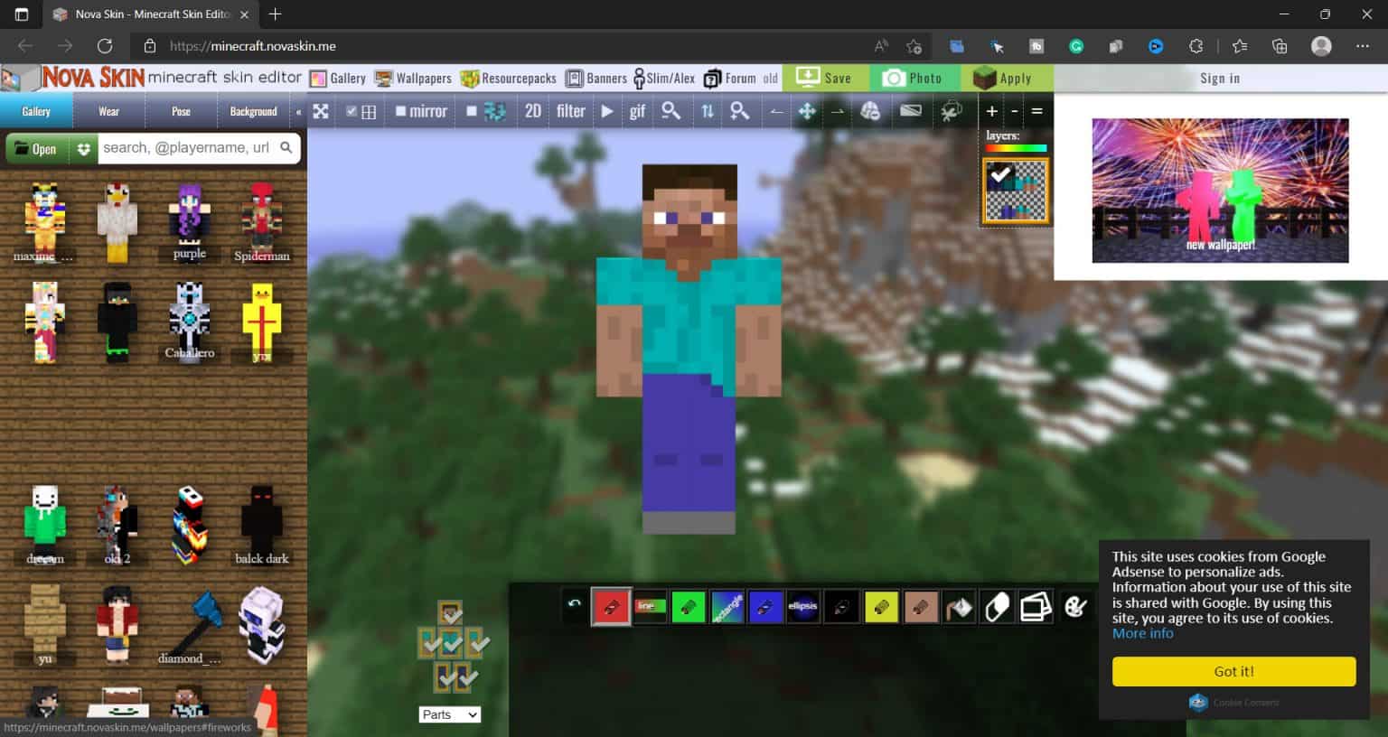 skins for minecraft ios