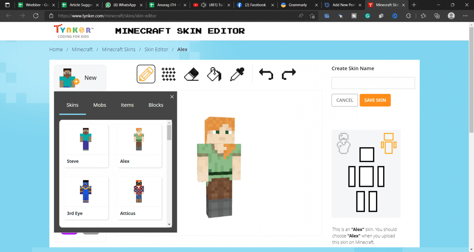 List Of Best Minecraft Skin Creator 2024 Android IOS Windows   Tynkers 1581x840 