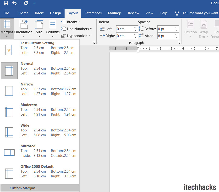 How to Make One Page Landscape In MS Word Document - 97