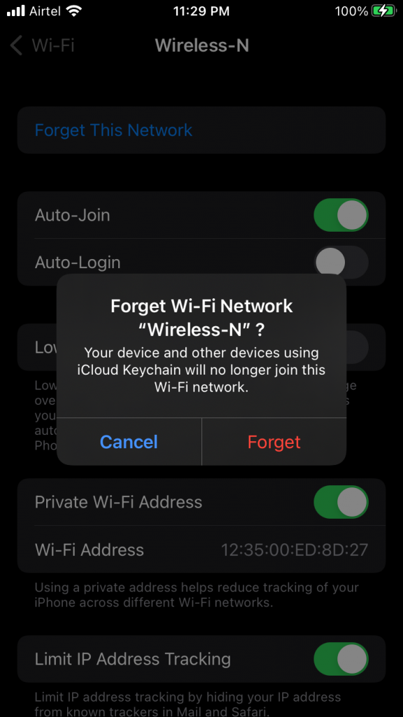 Reconfigure Wi-Fi Network (5)